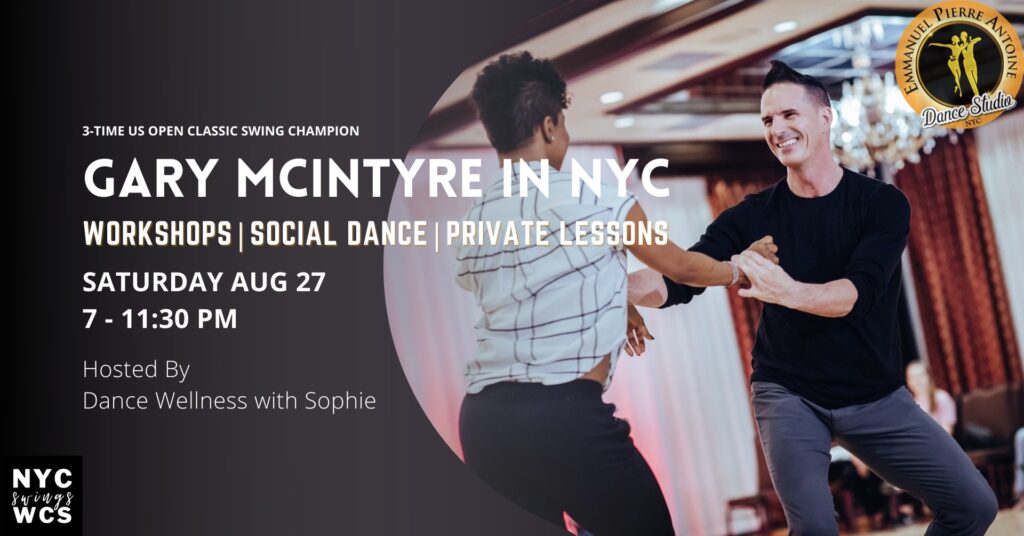 West Coast Swing on Saturday night, August 27th with Sophie!